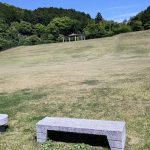 男女岳ダム公園の芝刈り