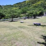 男女岳ダム公園の芝刈り